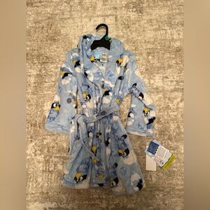 Bluey AdorableKids Pajama Robe - Light Blue -5T NWT